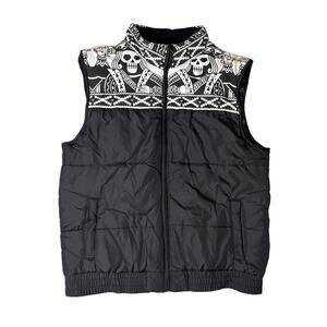 Y2K Ecko Unltd. Skull Puffer Vest Men's XL